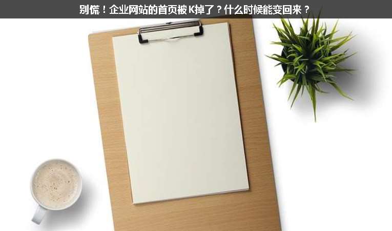 別慌！企業(yè)網(wǎng)站的首頁被K掉了？什么時候能變回來？